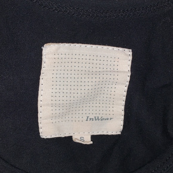 InWear Black Stretch Cotton Midi Bodycon Dress - Women’s Size Small - Picture 6 of 7